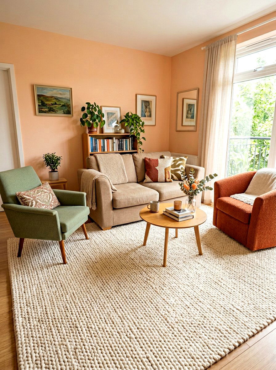 Large Rug Small Living Room - 30 small space living room ideas