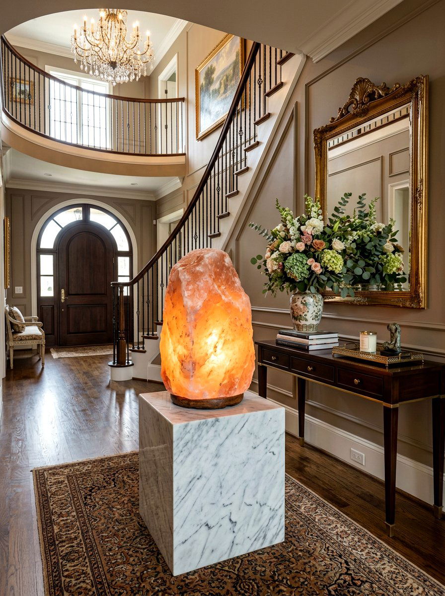 30 Salt Lamp Corner Ideas for Warm Light and Relaxation