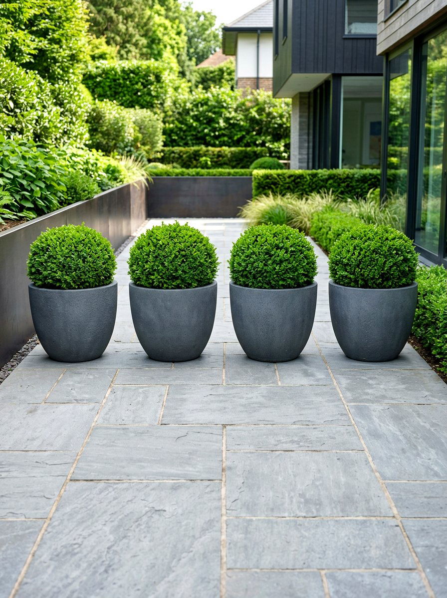Large Scale Garden Planters - 30 quiet luxury backyard ideas