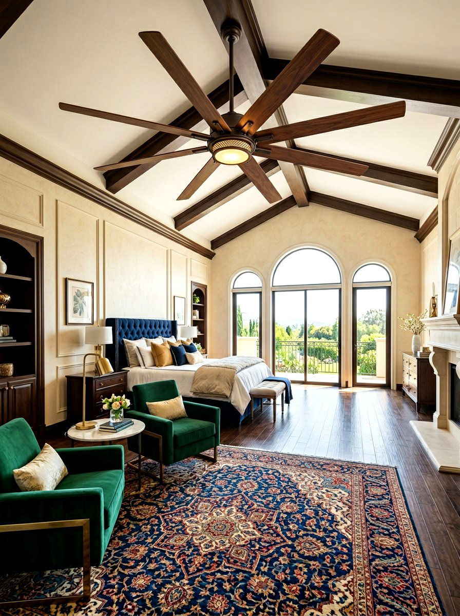 Large Span Master Bedroom Fan - 30 bedroom ceiling fan ideas