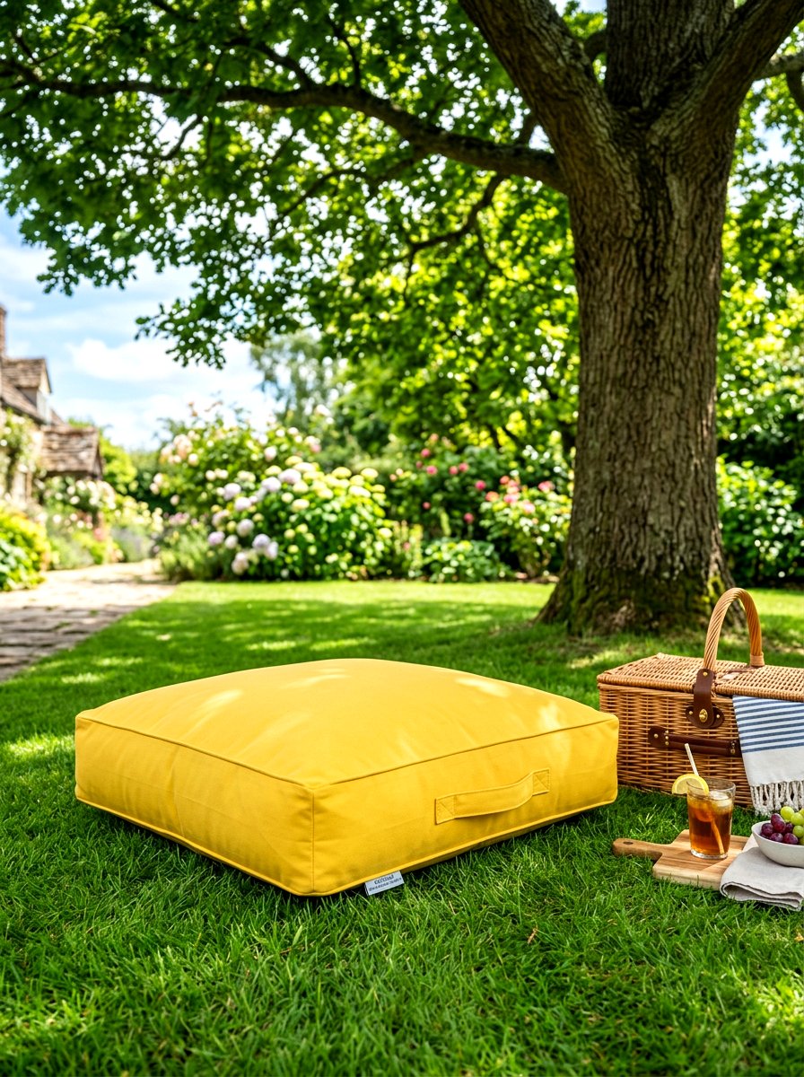 Large Square Floor Pillow - 30 outdoor floor cushion ideas