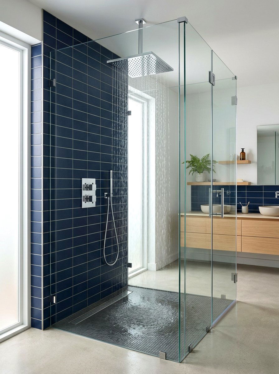 Large Square Rain Shower - 30 rain head shower bathroom ideas