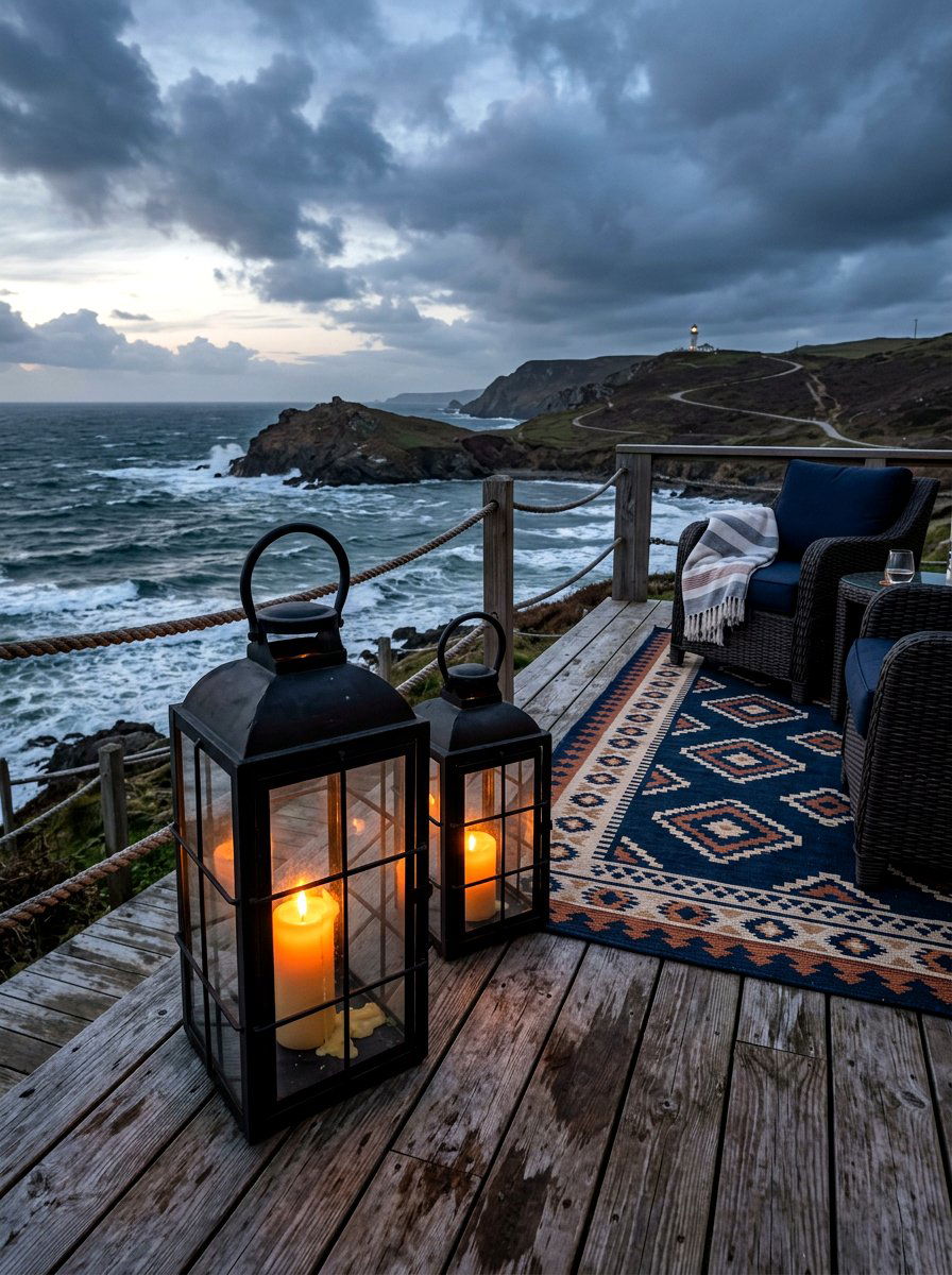 Large Storm Lanterns - 30 outdoor candle lantern ideas