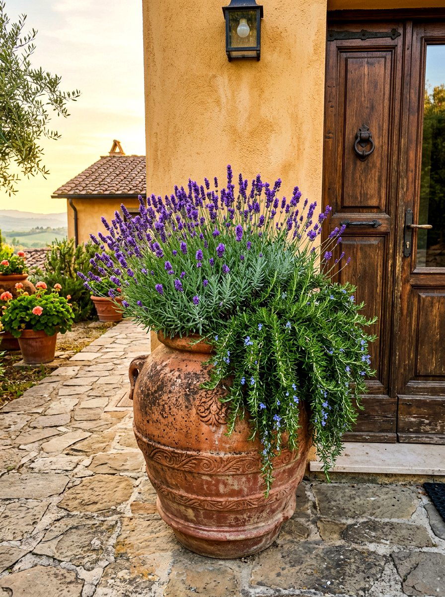 Large Terracotta Front Door Planter - 30 front door planter ideas
