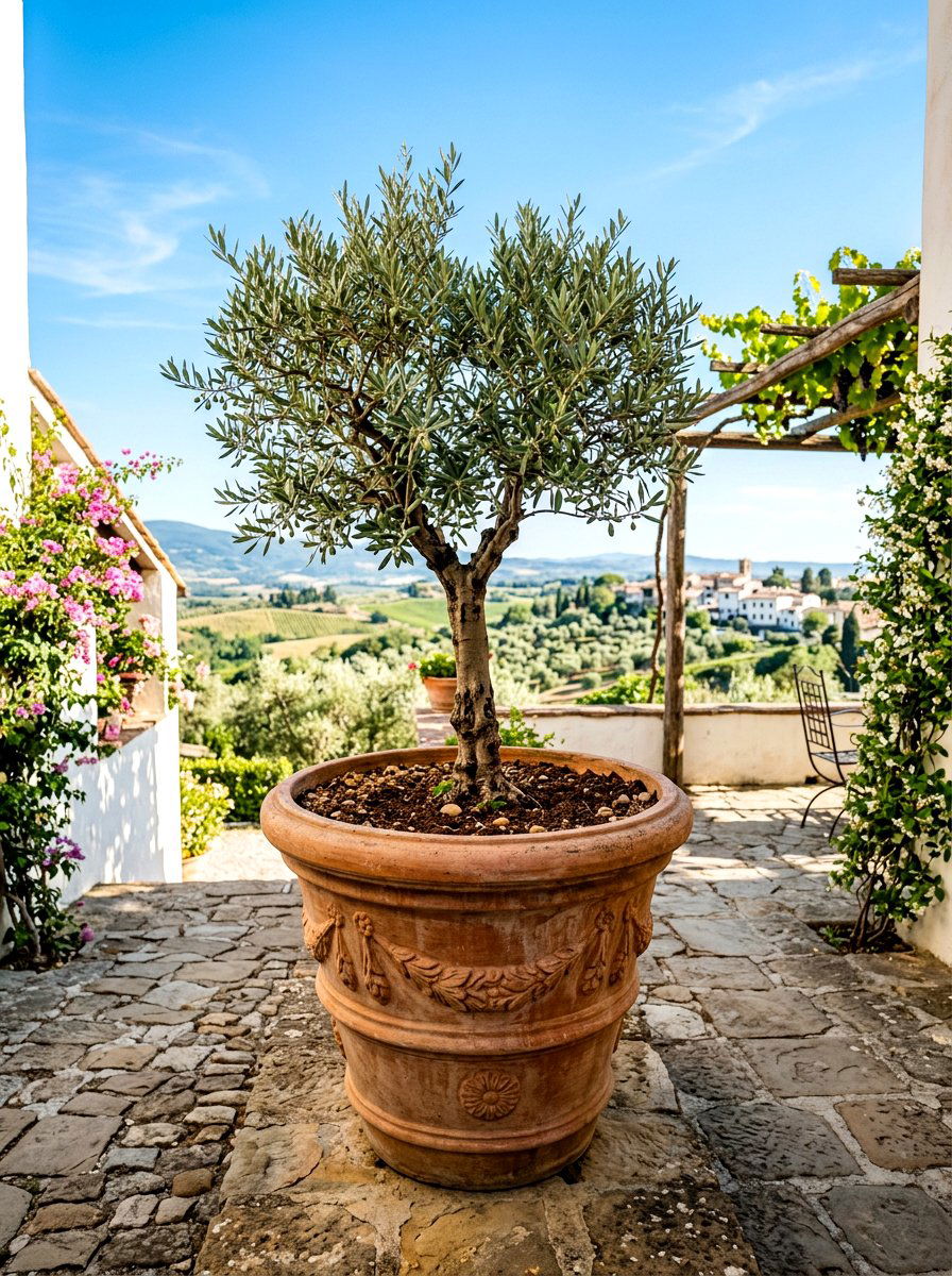 Large Terracotta Pot - 30 backyard planter ideas