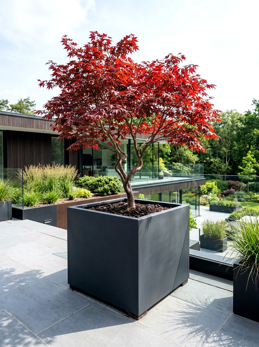 Large Tree Containers - 30 modern container garden ideas