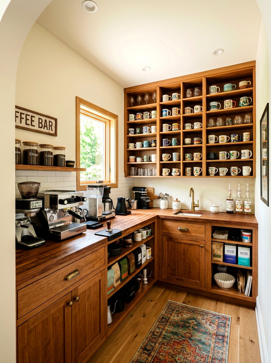 Large Walk In Coffee Pantry - 30 appliance garage coffee station ideas
