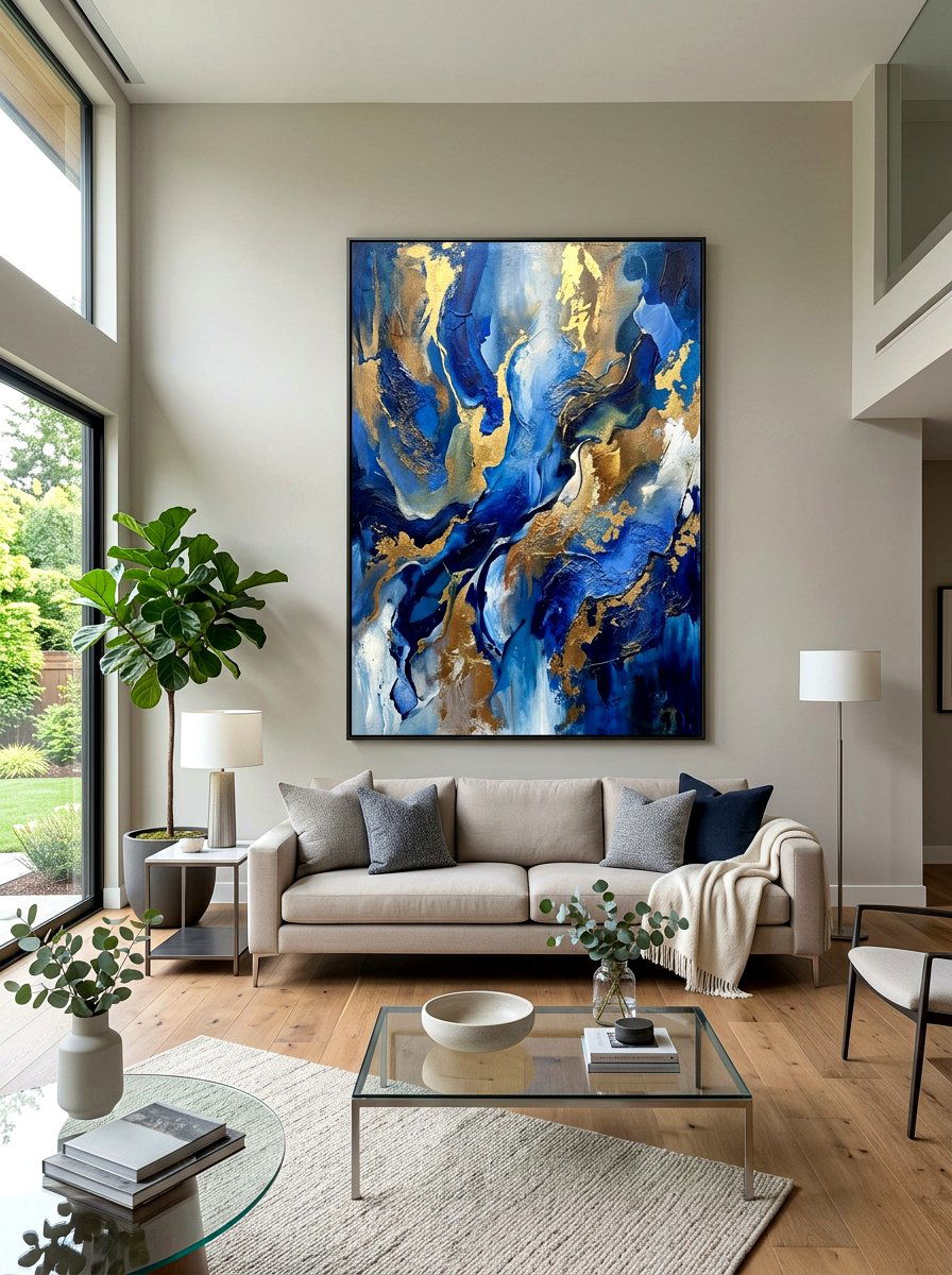 Large Wall Art - 30 collected apartment decor ideas