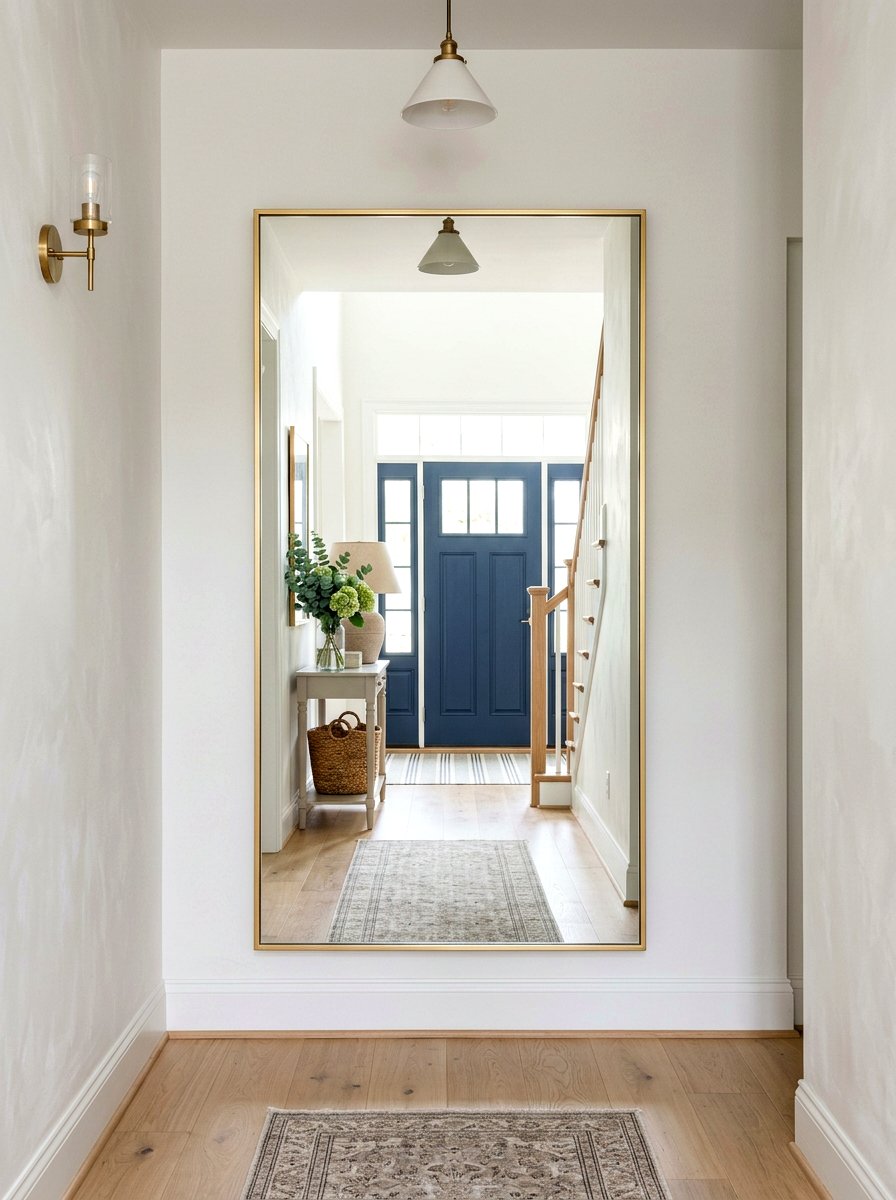 Large Wall Mirror - 30 family entryway ideas