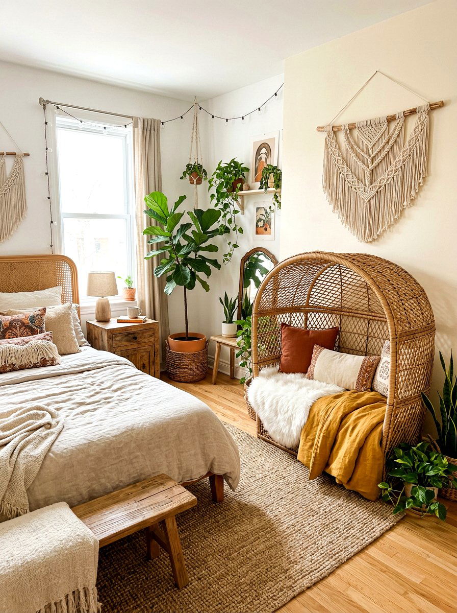 Large Wicker Basket Hideout - 30 hidden litter area ideas aesthetic