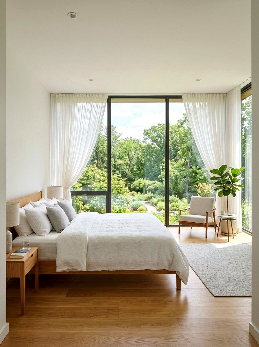 Large Window Bedroom Layout - 30 California casual bedroom ideas