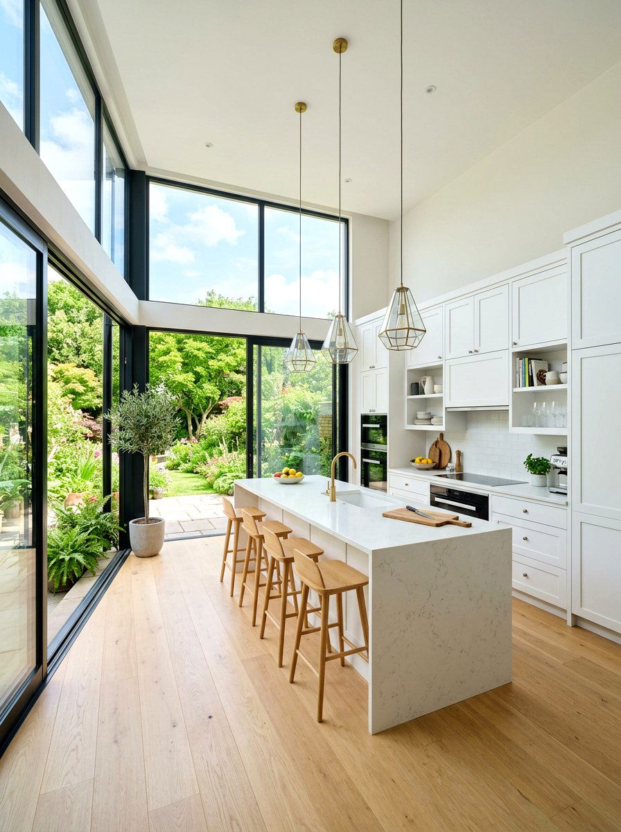Large Window Natural Light - 30 scandi kitchen ideas