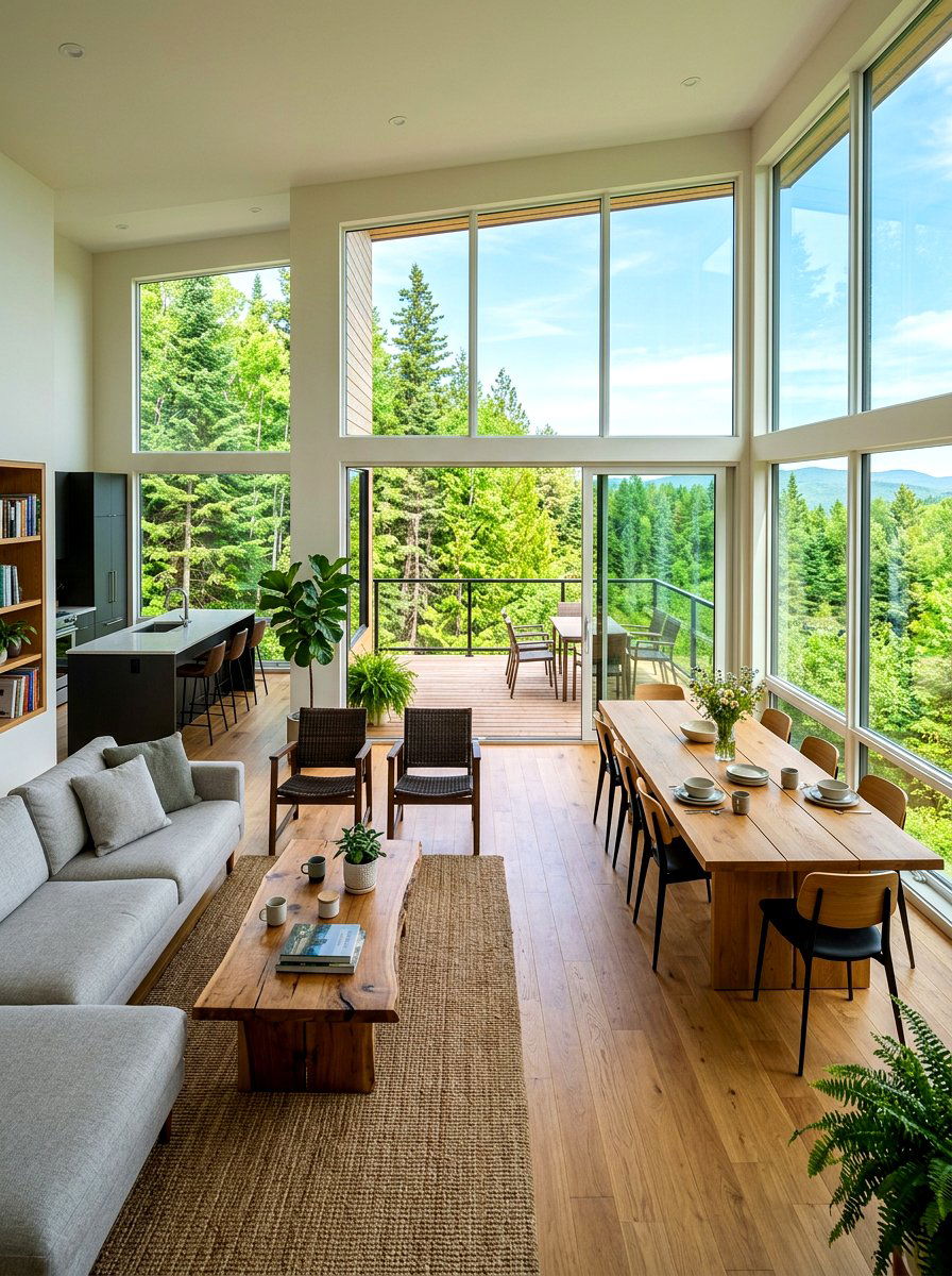 Large Window Open Plan - 30 open floor plan ideas