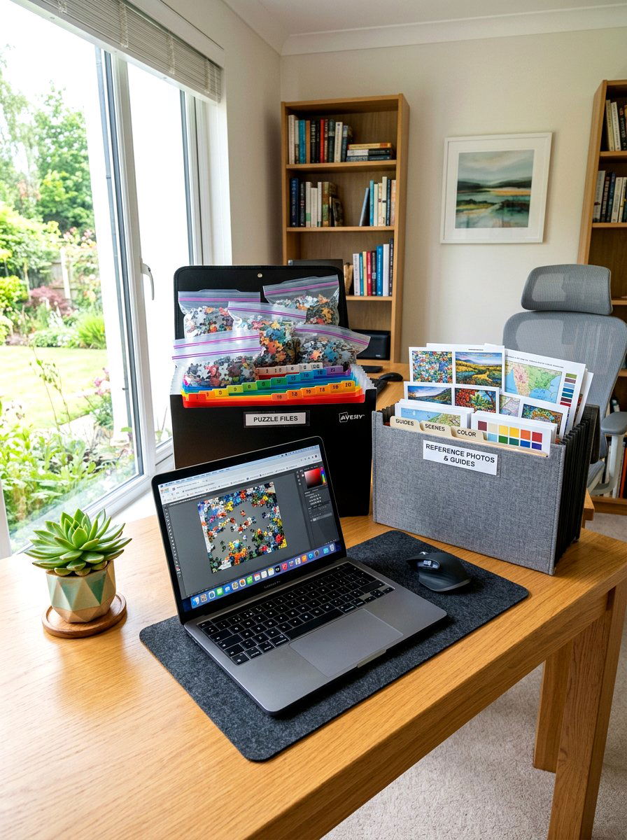 Large accordion folders - 30 puzzle storage ideas