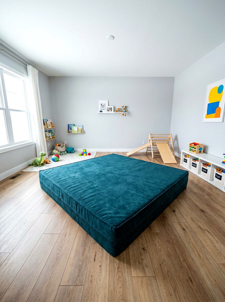 Large crash pad for jumping - 30 sensory playroom ideas