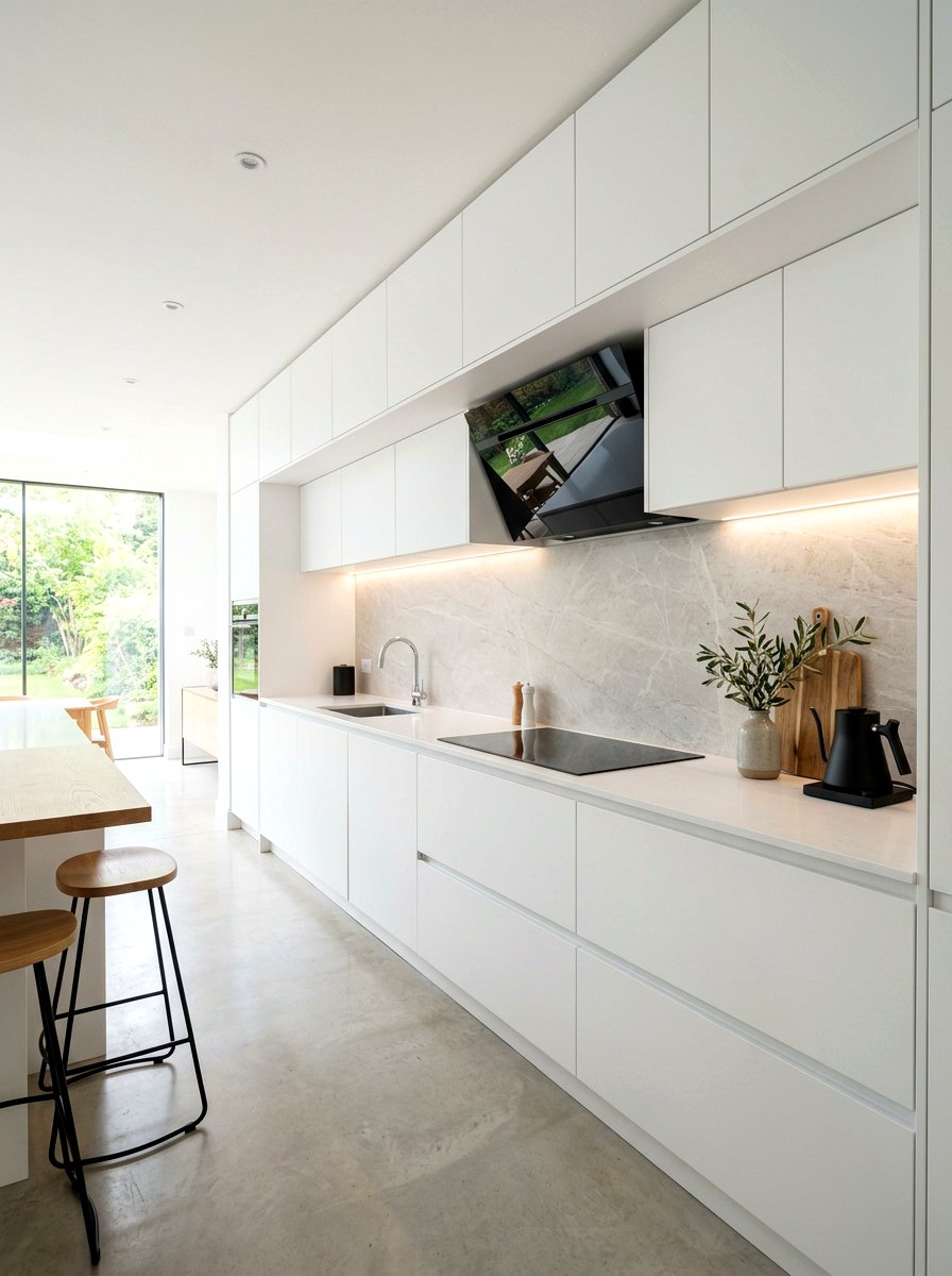 Large format porcelain backsplash - 30 slab backsplash ideas