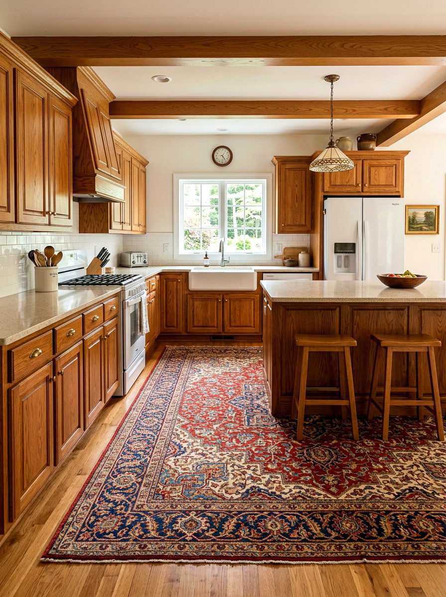Large kitchen area rug - 30 rental kitchen ideas