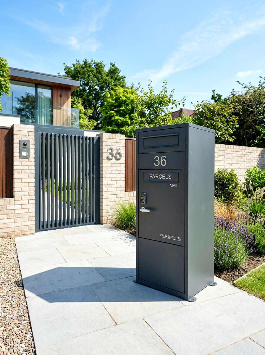 Large parcel mailbox - 30 modern mailbox ideas