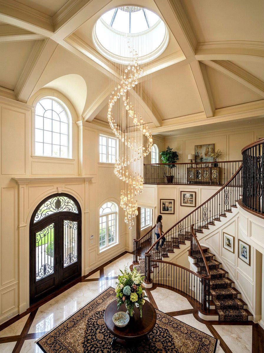 Large scale foyer pendant - 30 dramatic pendant cluster ideas