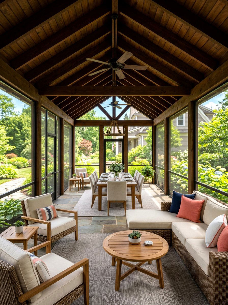 Large screened gazebo - 30 screened gazebo dining ideas