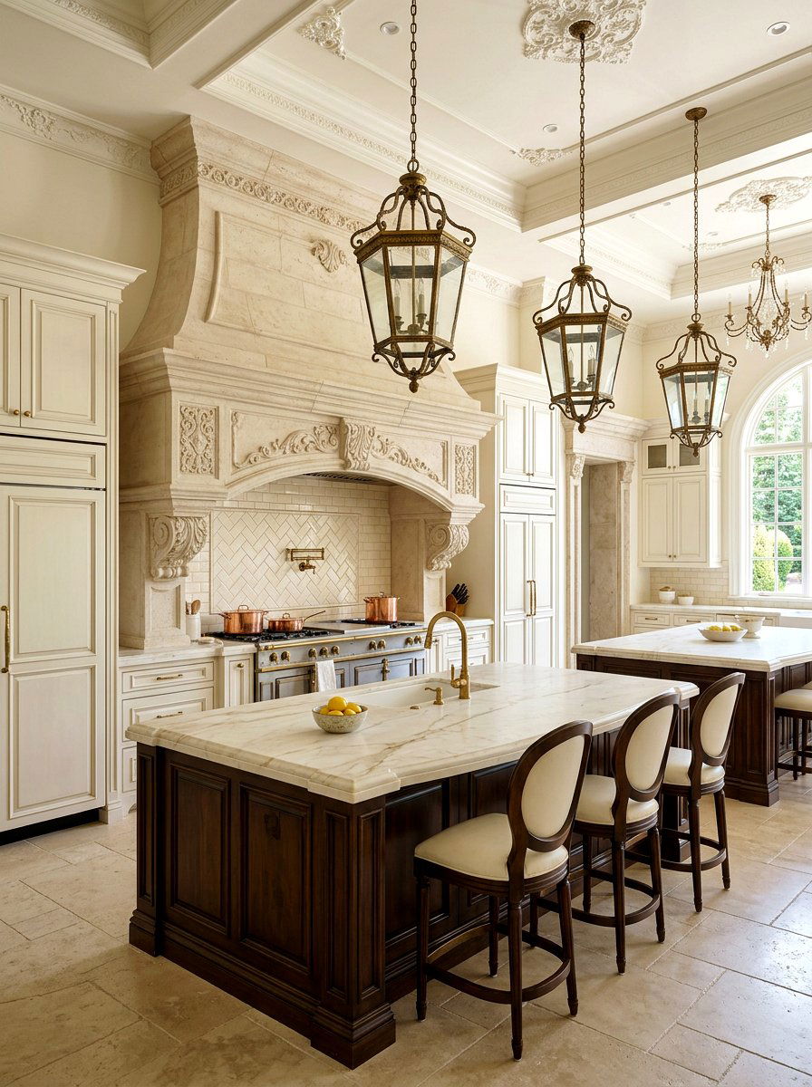 Large stone hood - 30 stone hood kitchen ideas