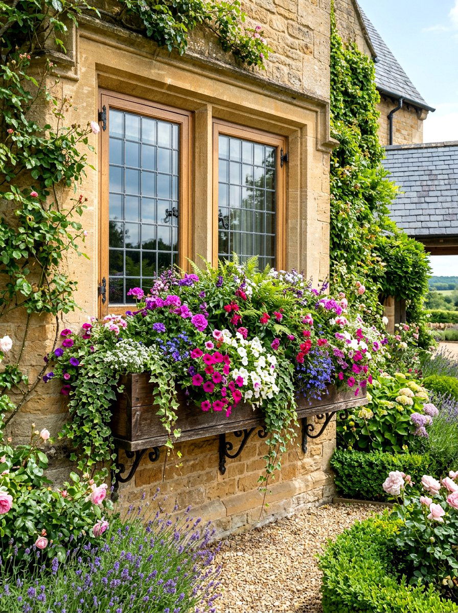 Large window box - 30 window box ideas