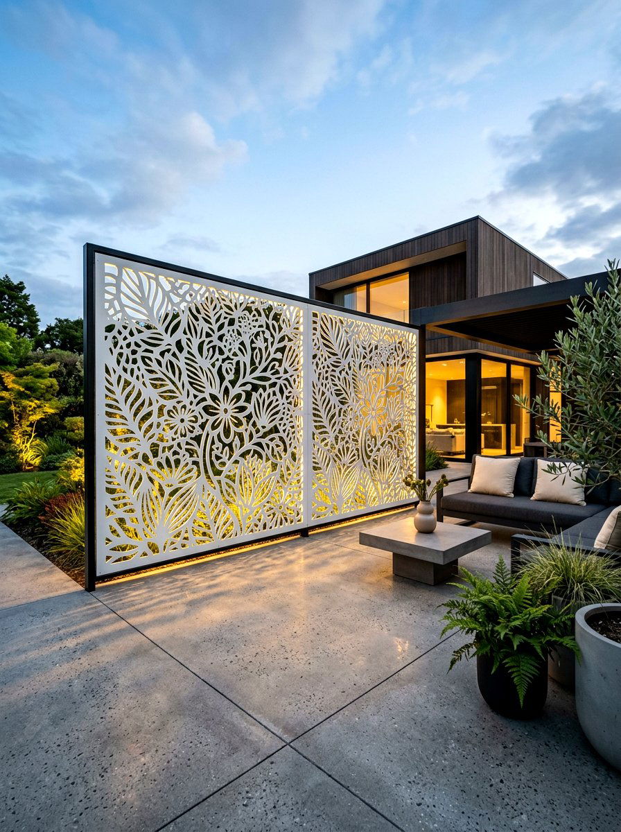 Laser Cut Panel - 30 trash bin screen ideas