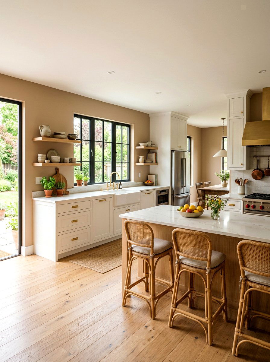 Latte color kitchen walls - 30 latte color kitchen ideas