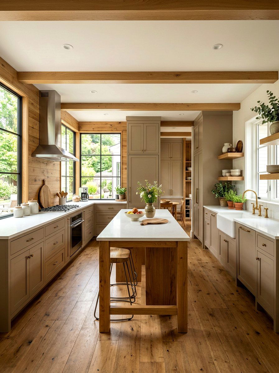 Latte kitchen wood backsplash - 30 latte color kitchen ideas