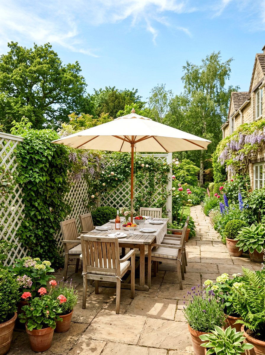 Lattice Fence - 30 patio privacy ideas