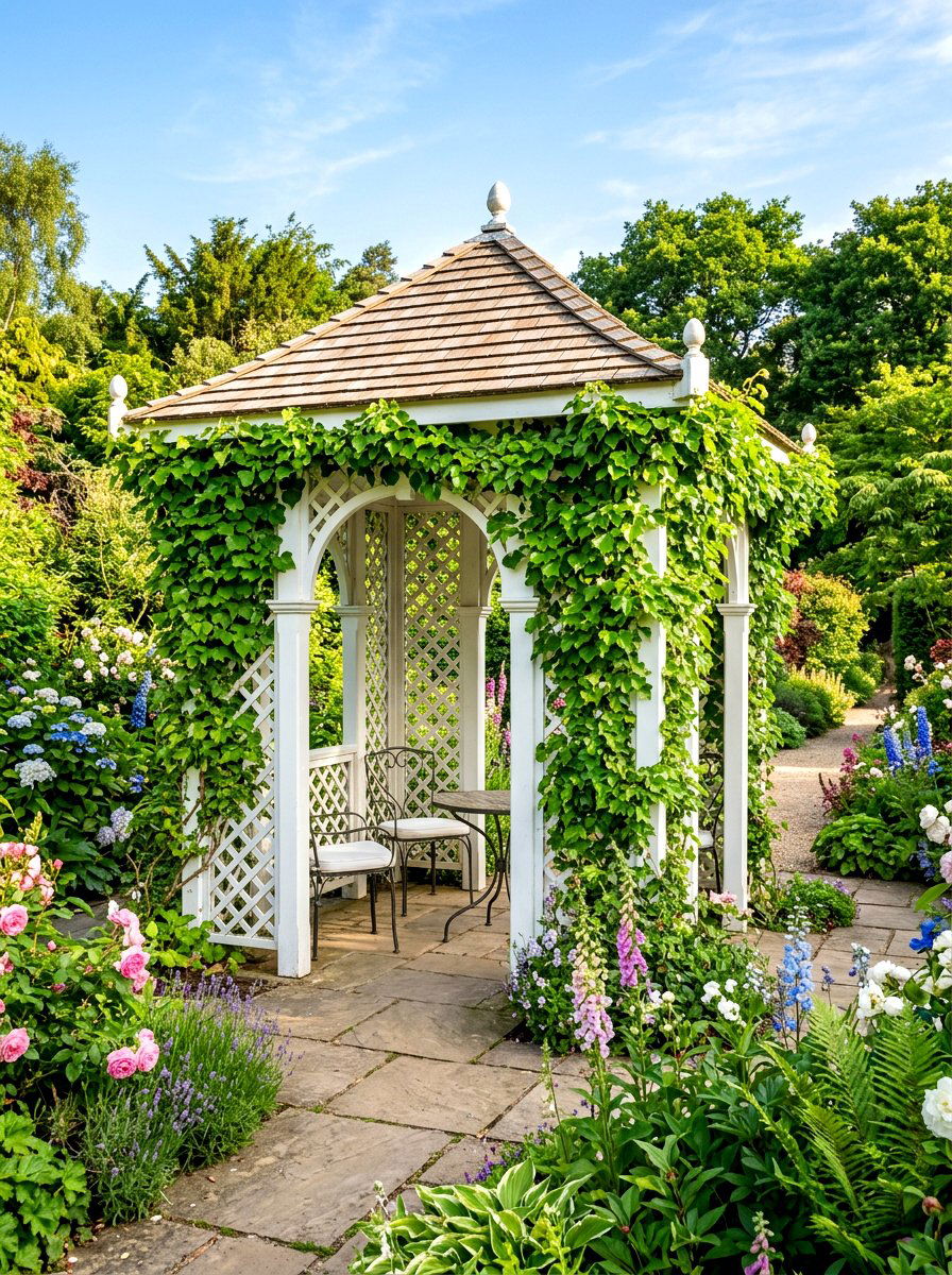 Lattice Panel Gazebo - 30 budget gazebo ideas