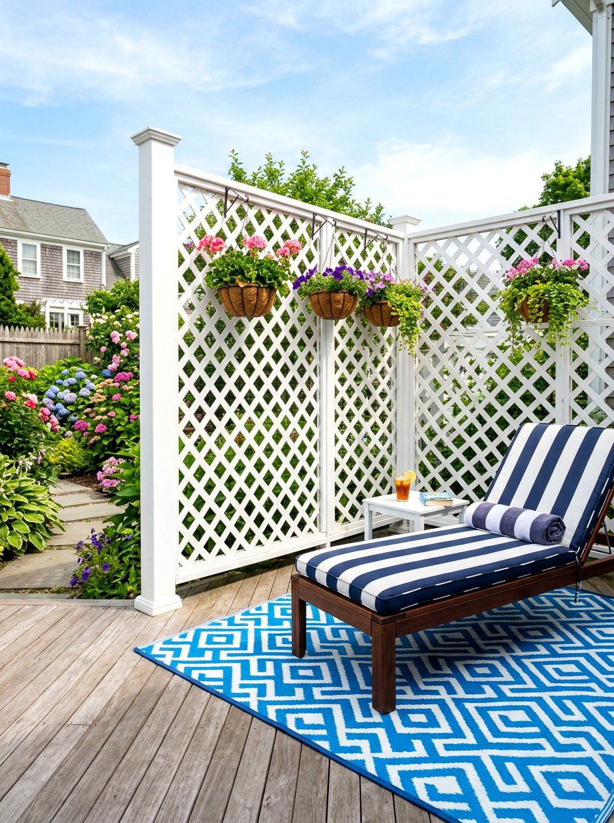 Lattice Panel Screen - 30 outdoor room divider ideas