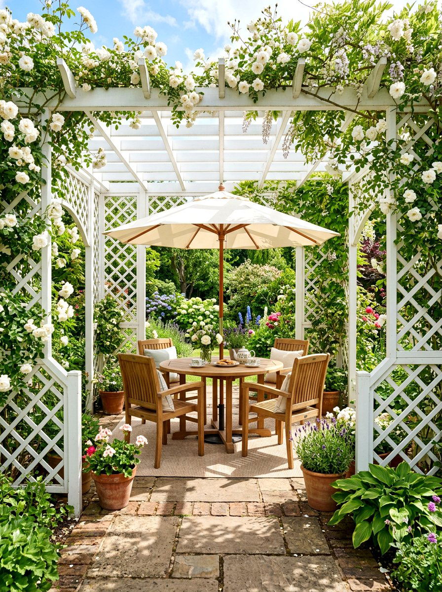Lattice Patio Enclosure - 30 private patio screen ideas