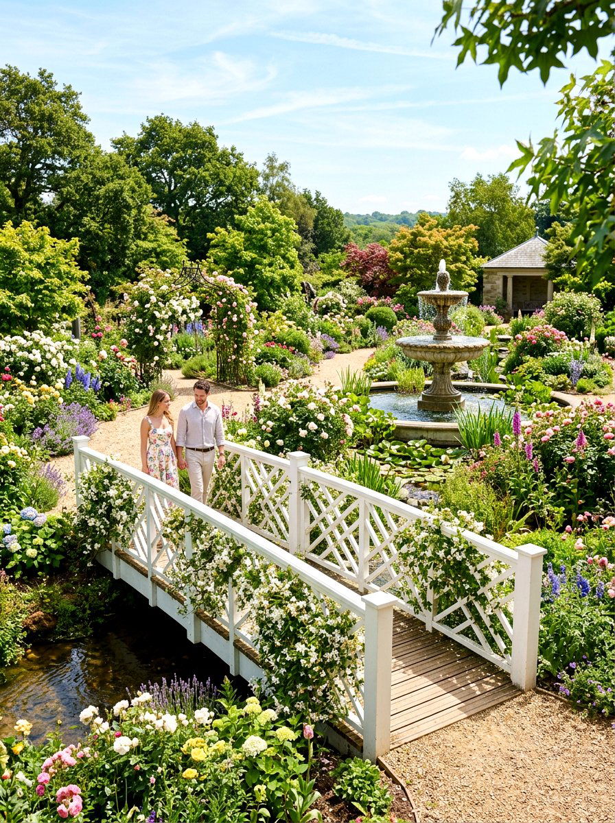 Lattice Side Bridge - 30 pond bridge ideas