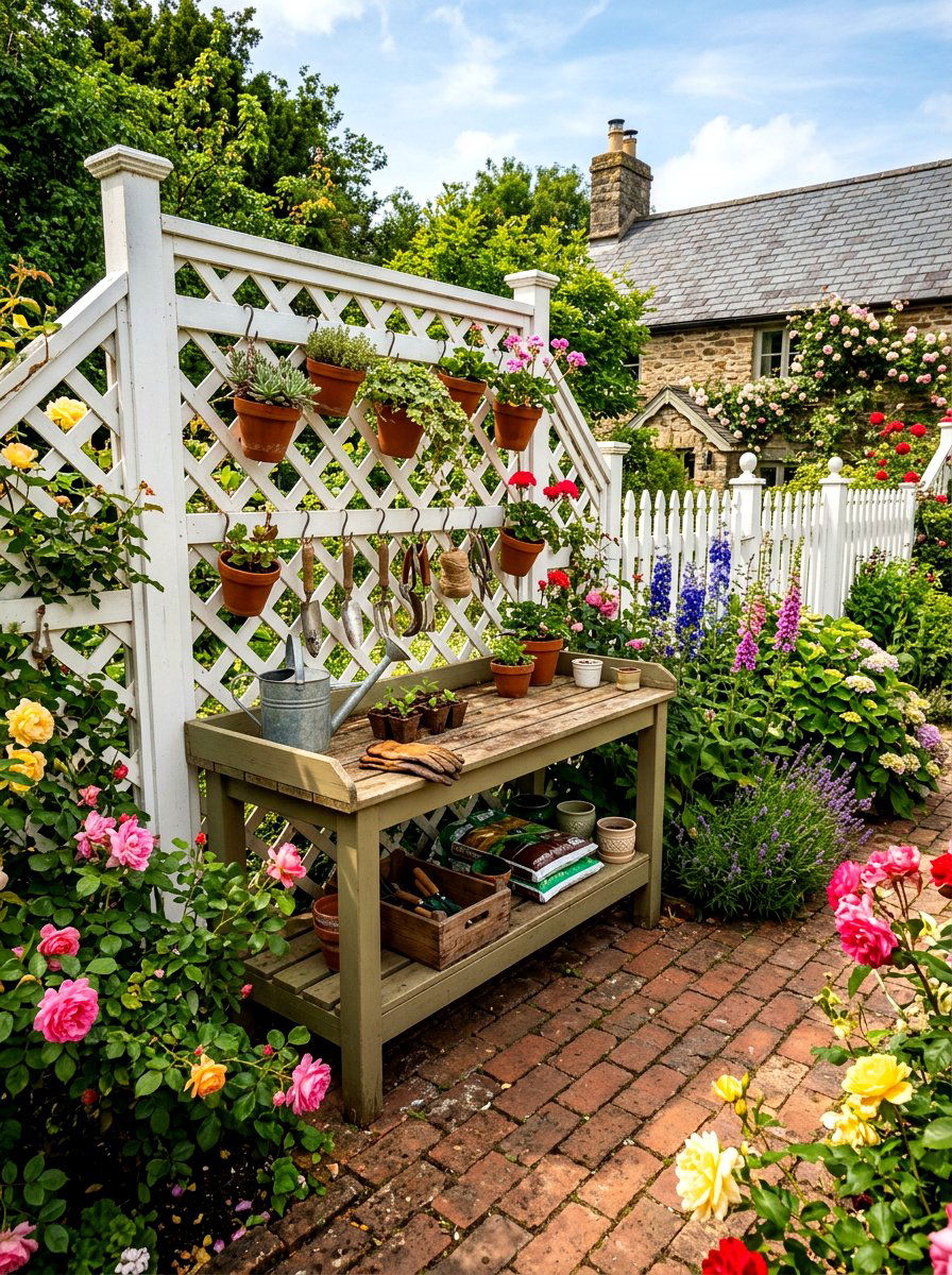 30 Potting Bench Storage Ideas for a Tidy, Stylish Garden