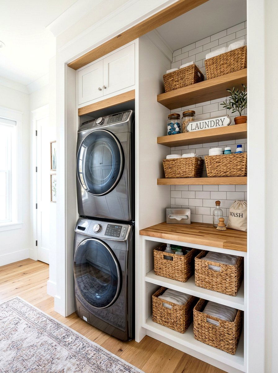 Laundry Closet - 30 small utility nook ideas