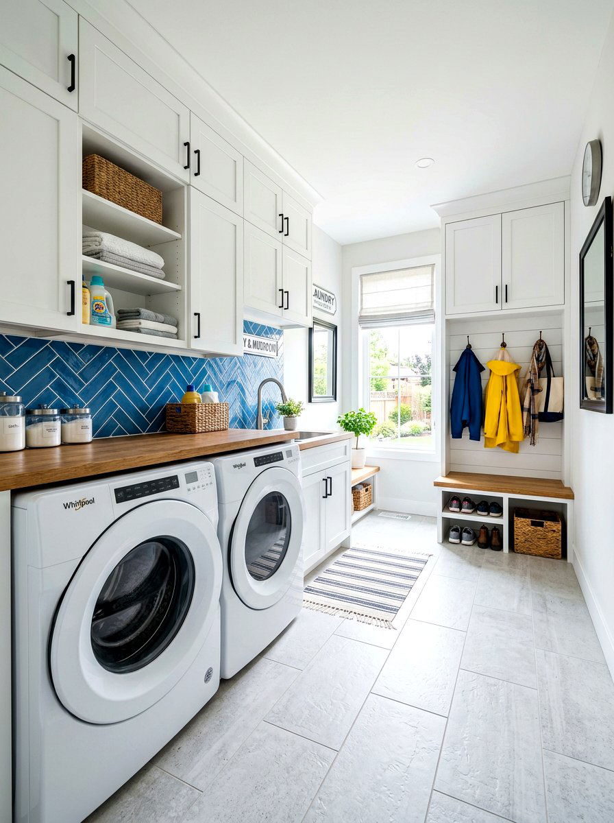 Laundry Mudroom Combo - 30 small mudroom ideas