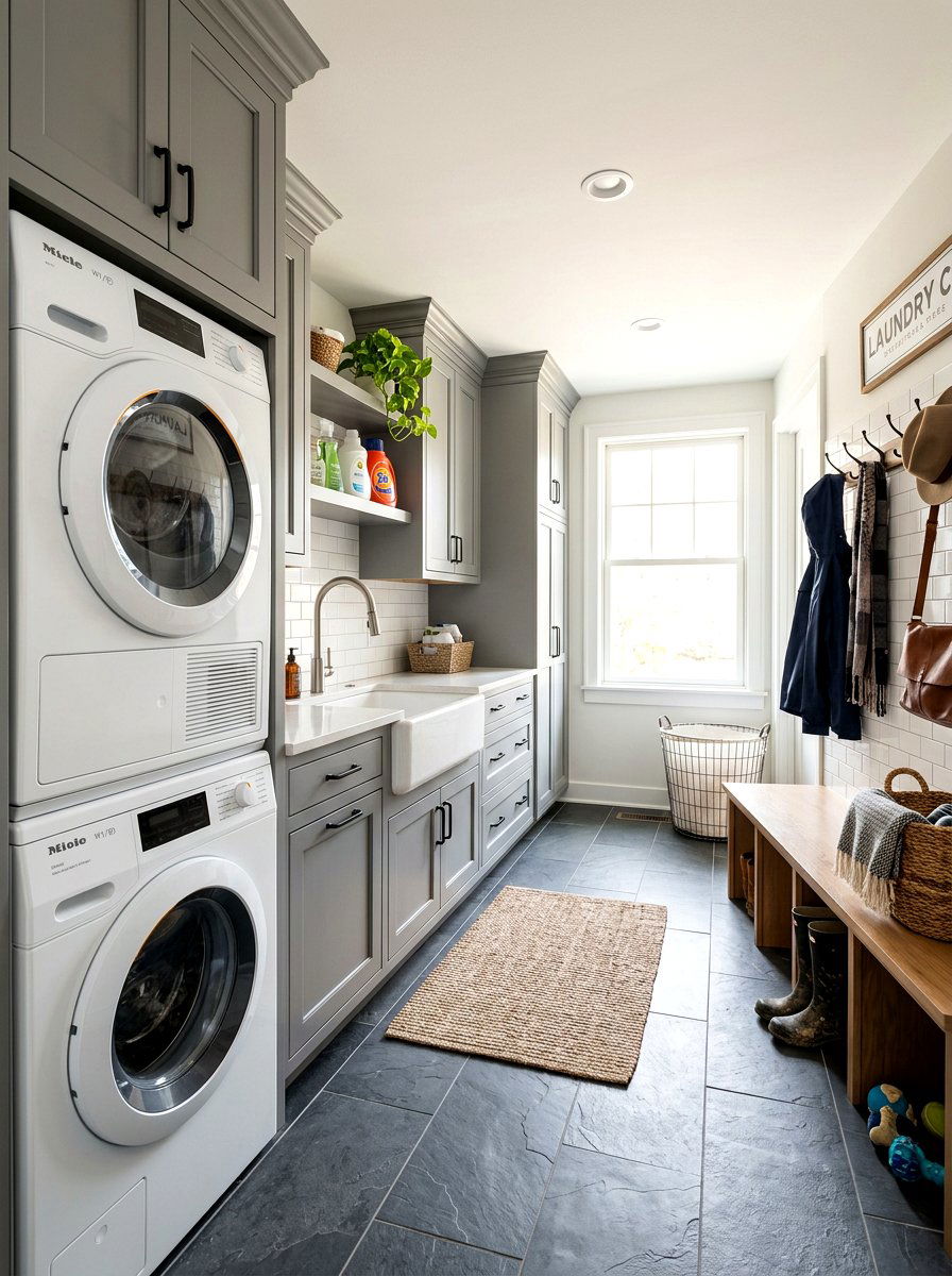 Laundry Mudroom Combo - 30 entry closet mudroom ideas