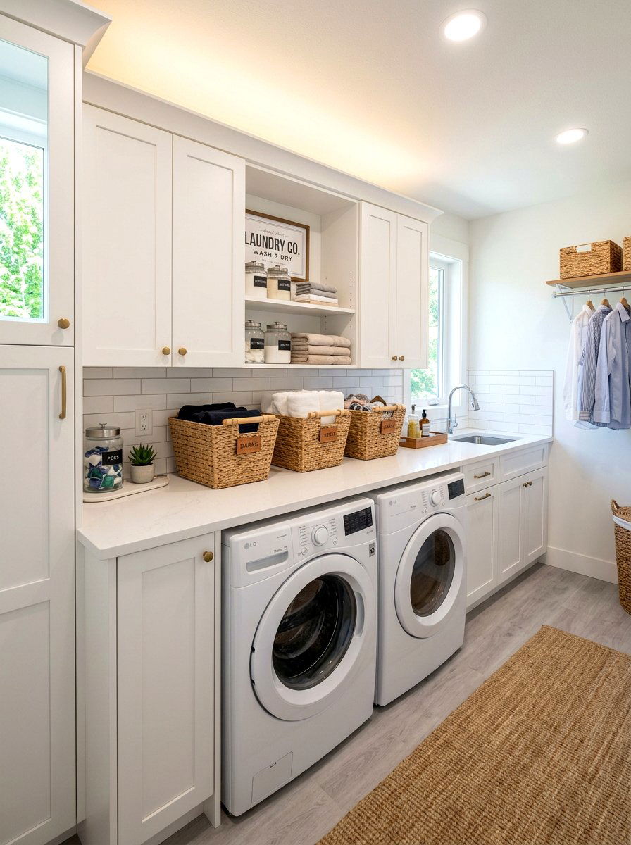 Laundry Room Basket - 30 basket storage ideas