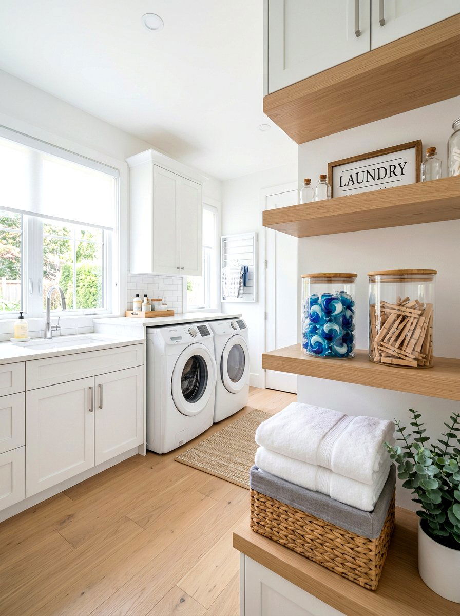 Laundry Room Detergent Pods - 30 clear bin organization ideas