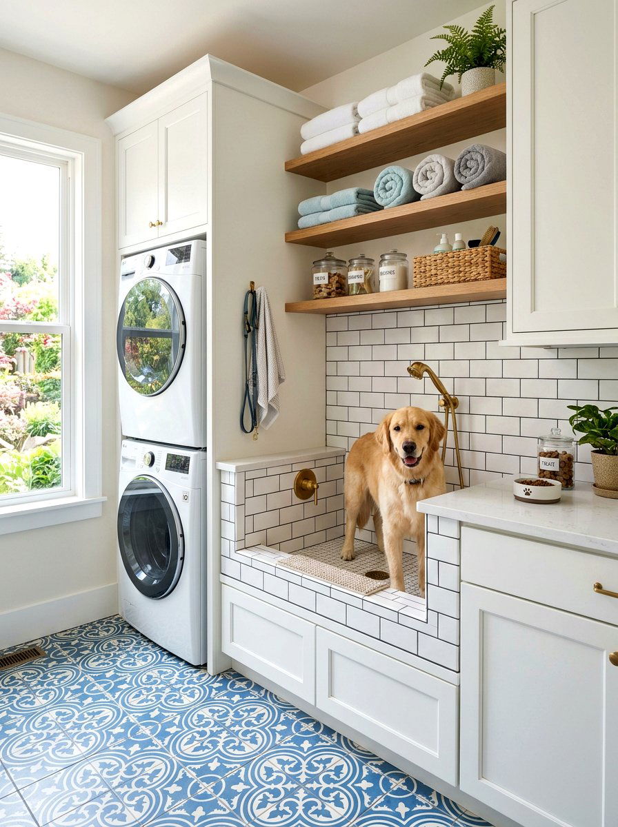 Laundry Room Dog Station - 30 dog room ideas