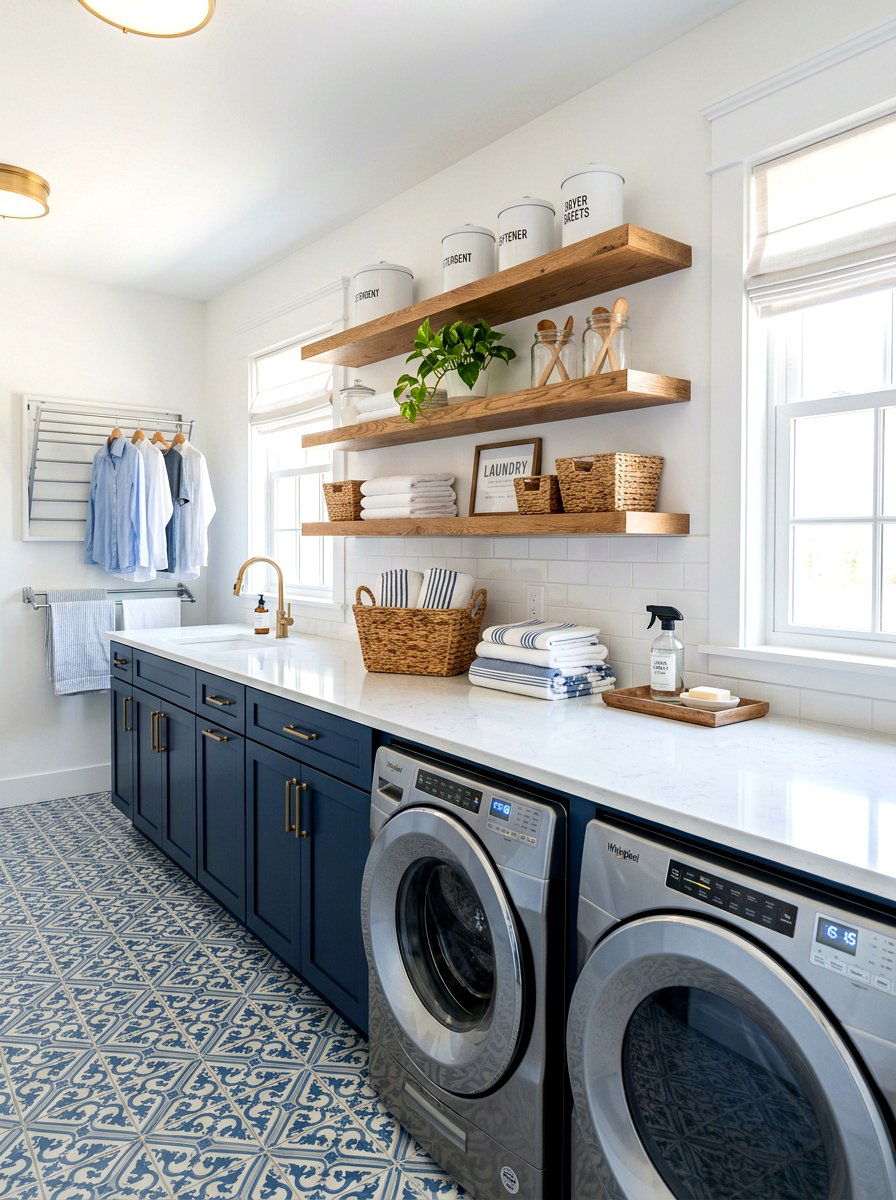 Laundry Room Folding Table - 30 ironing station ideas