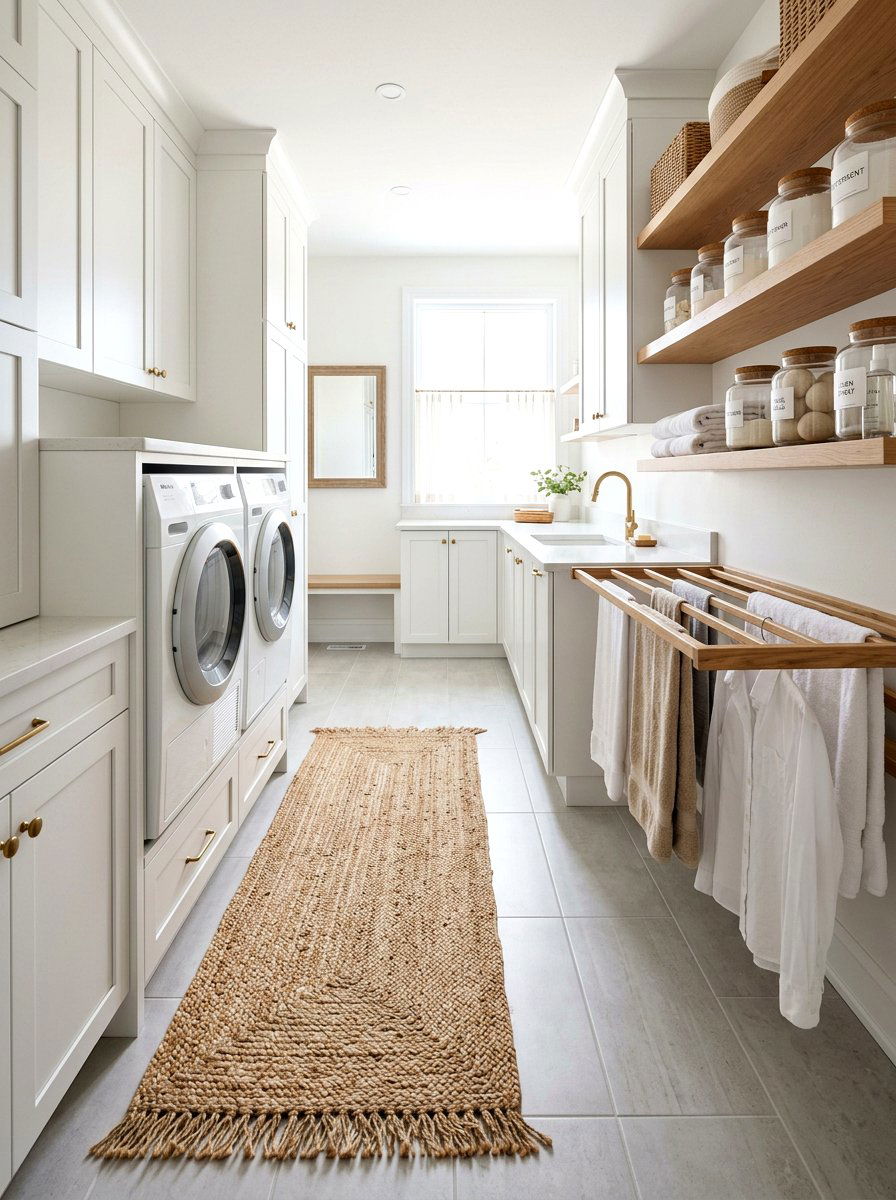 Laundry Room Jute Runner - 30 jute rug styling ideas