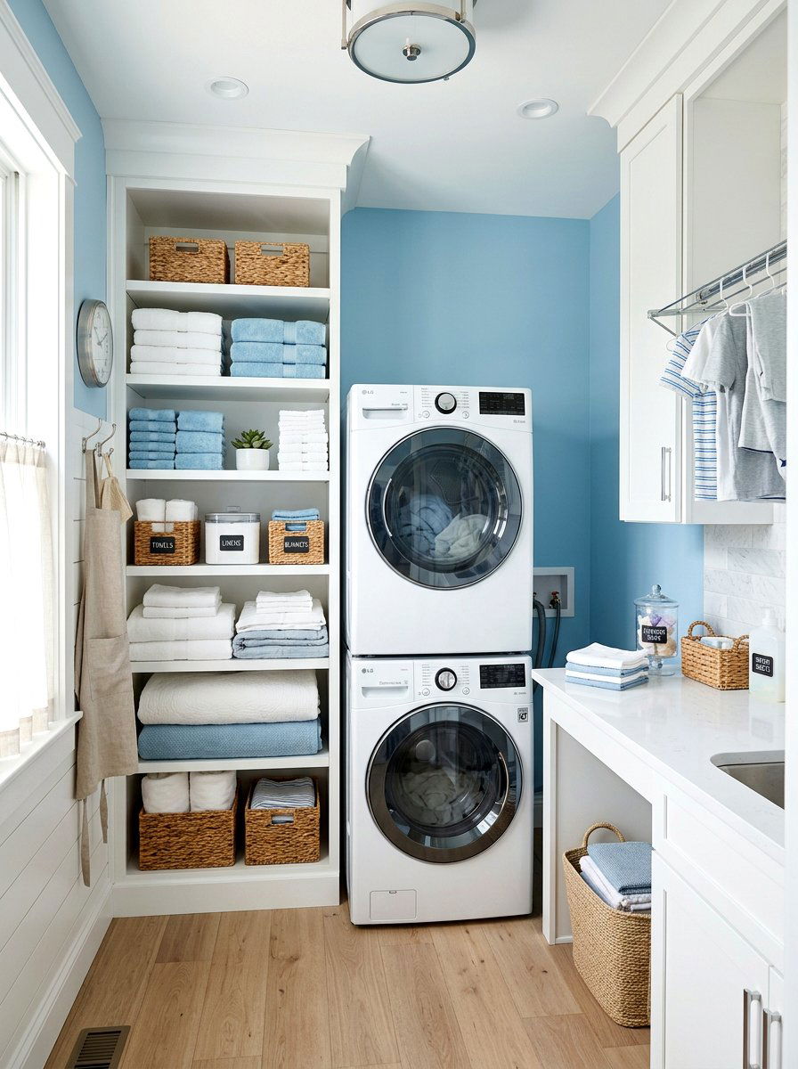 Laundry Room Linen Closet - 30 organizing a linen closet ideas