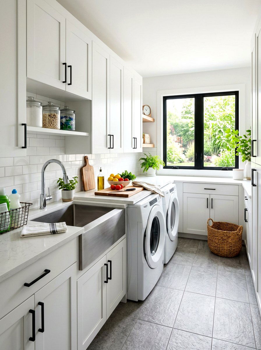 Laundry Room Prep Sink - 30 second prep space kitchen ideas