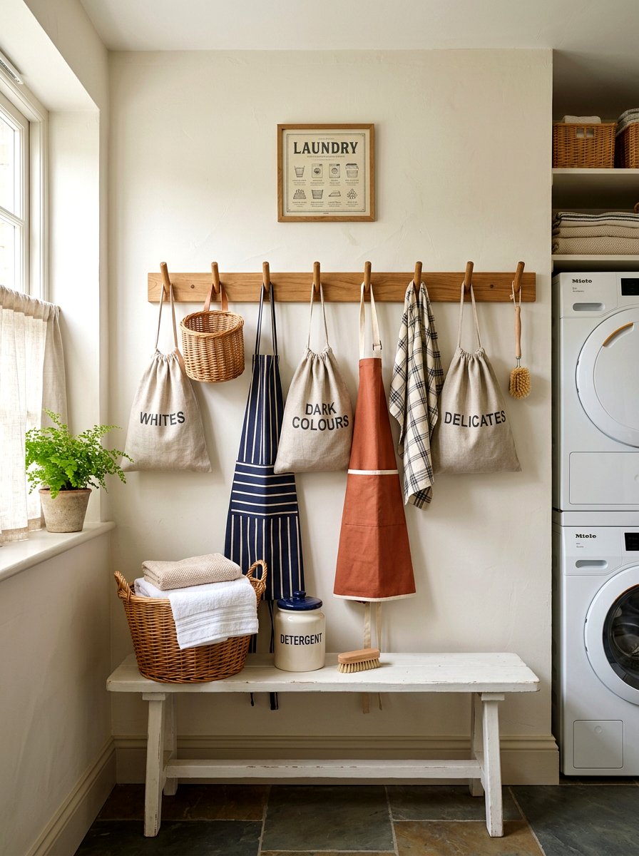 Laundry Room Wall Hooks - 30 laundry room organization ideas