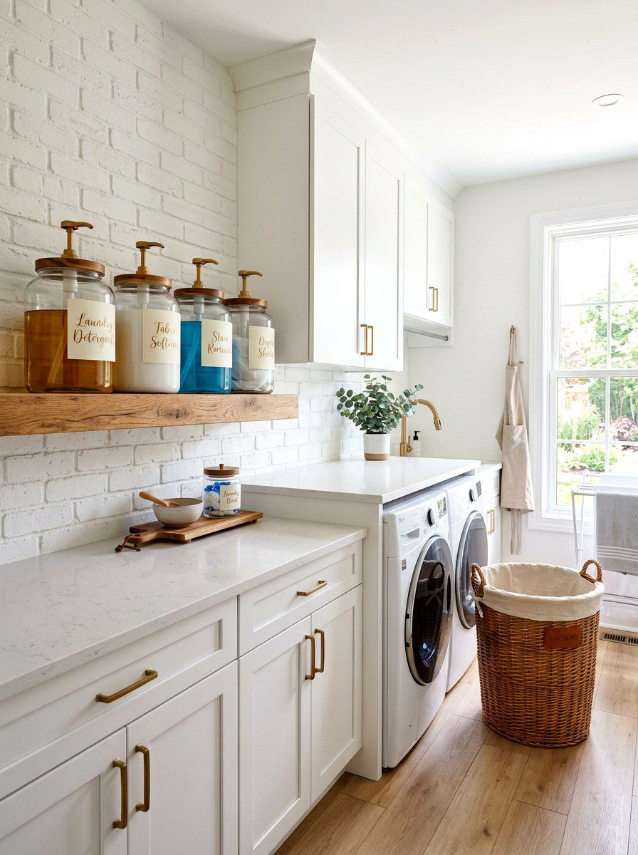 Laundry bottle labels - 30 label organization ideas