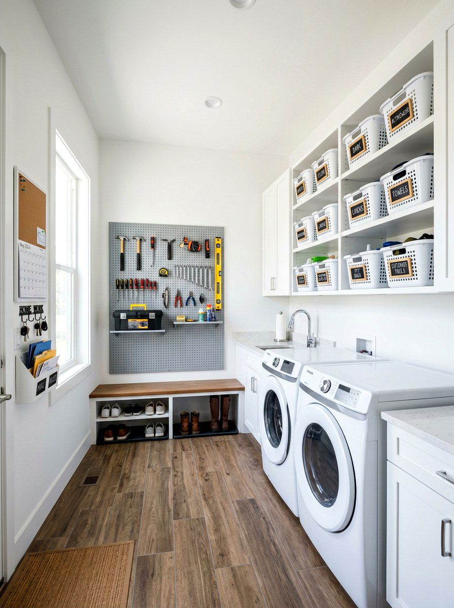 Laundry mudroom organization - 30 laundry room mudroom combo ideas