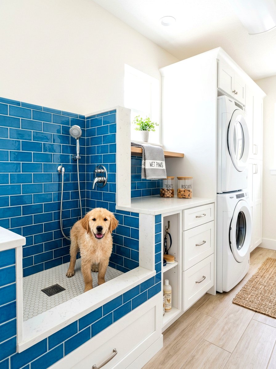 Laundry room dog wash station - 30 modern laundry room ideas