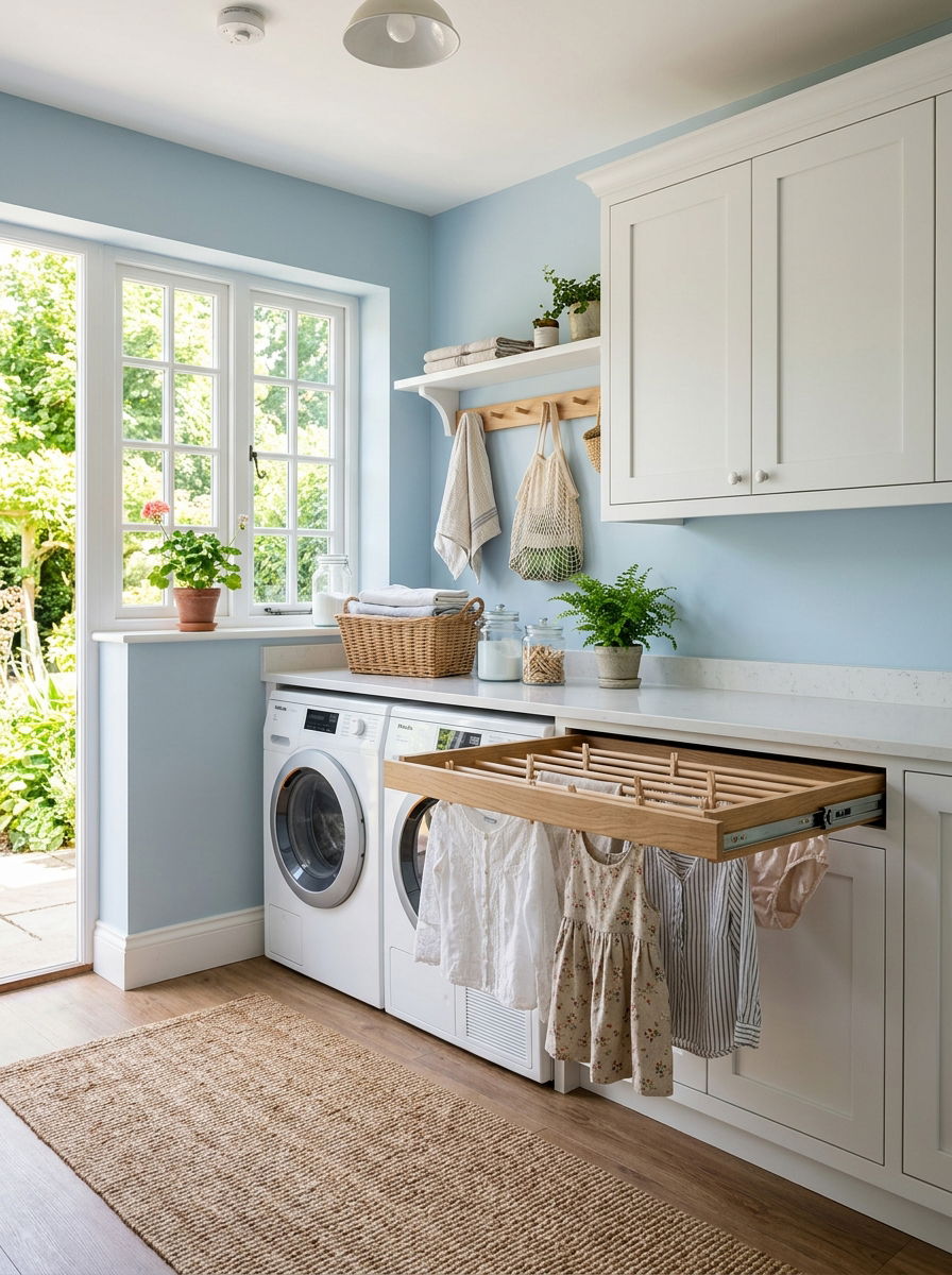 Laundry room drying rack drawer - 30 vertical drawer storage ideas